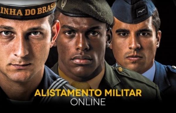 Inscrições para alistamento militar obrigatório estão abertas