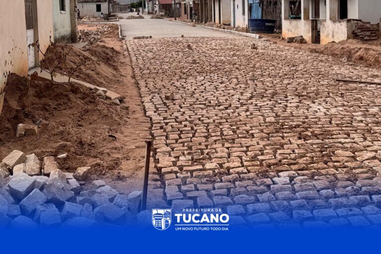 Mais desenvolvimento: Canabrava recebe pavimentação em paralelepípedo